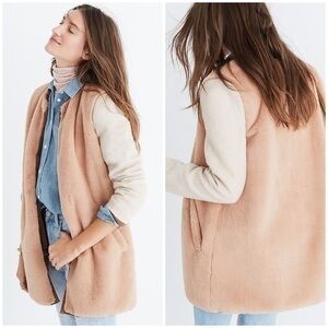 💋Madewell Colorblock faux mint jacket. Size S